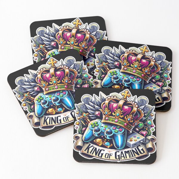 Item preview, King Of Gaming - Controller And Crone Illustration designed and sold by MrERNST.