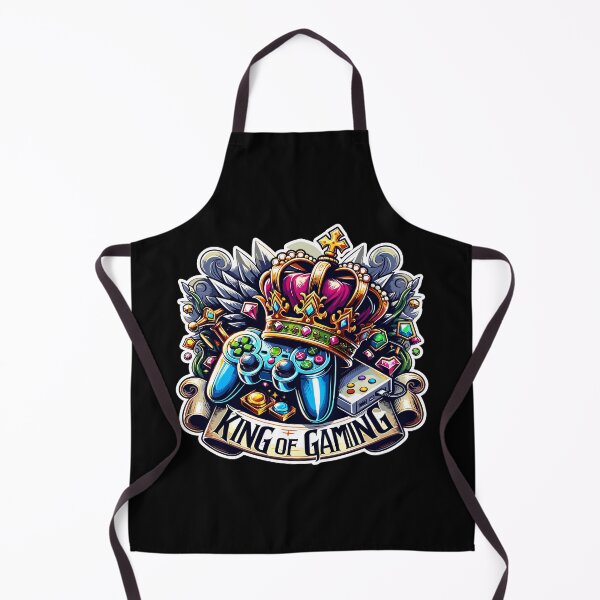Item preview, King Of Gaming - Controller And Crone Illustration designed and sold by MrERNST.