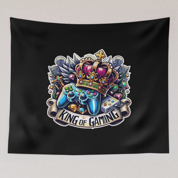 Item preview, King Of Gaming - Controller And Crone Illustration designed and sold by MrERNST.