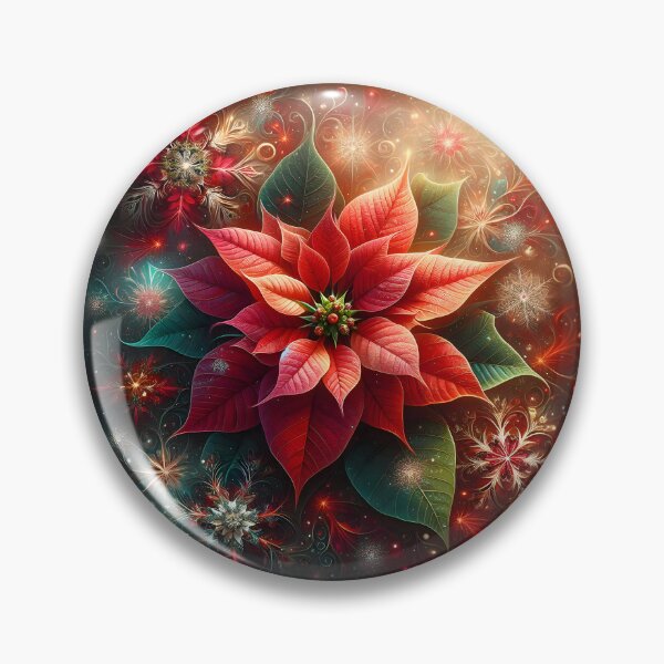 Item preview, Koch Snowflake Wonders: Gleaming Christmas Magic Unveiled designed and sold by AI-Only Creations.