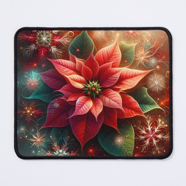 Item preview, Koch Snowflake Wonders: Gleaming Christmas Magic Unveiled designed and sold by AI-Only Creations.