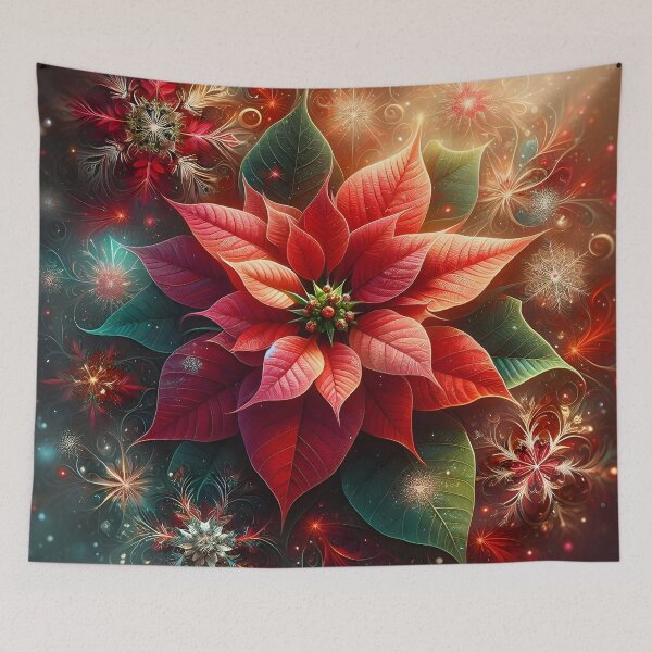 Item preview, Koch Snowflake Wonders: Gleaming Christmas Magic Unveiled designed and sold by AI-Only Creations.