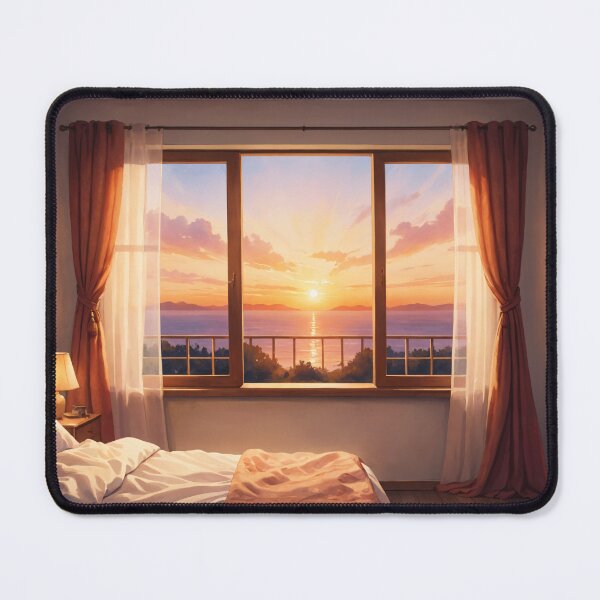 Item preview, Cozy Bedroom Sunset designed and sold by PaperAI.