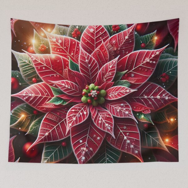Item preview, Red & Green Elegance: Unveiling Christmas' Dazzling Secrets designed and sold by AI-Only Creations.