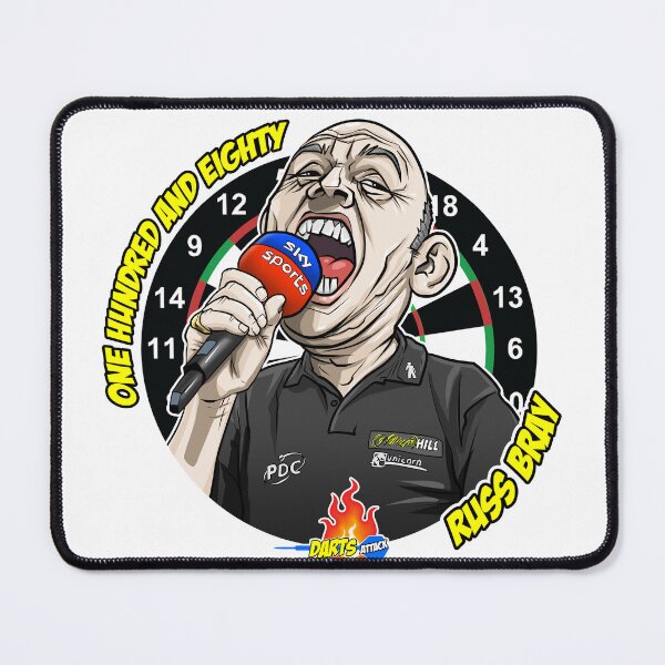Item preview, Caricatura Russ Bray, by Darts Attack designed and sold by Squiz Art.