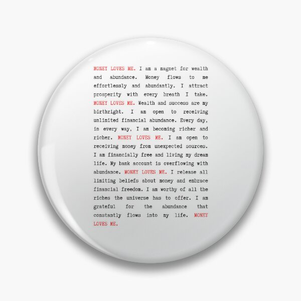 Item preview, Money affirmations designed and sold by S-and-W-4ever.