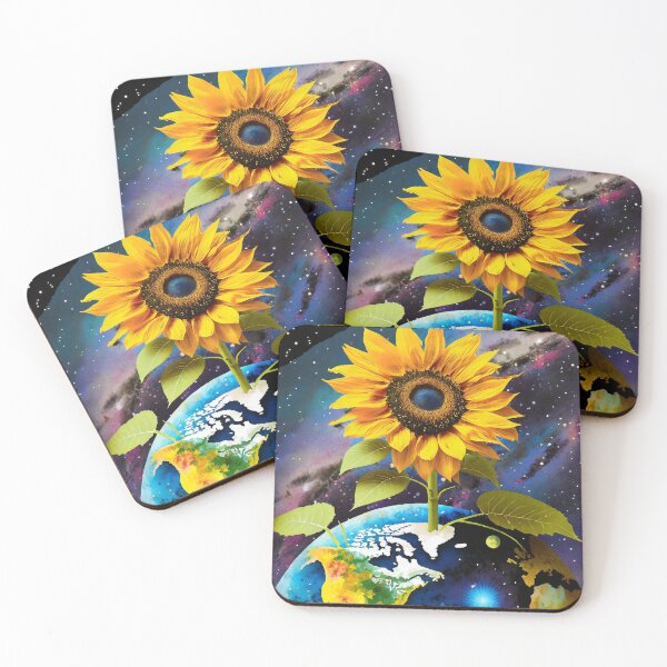 Item preview, Sunflowers in Space designed and sold by Pixelfunk.