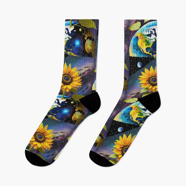 Item preview, Sunflowers in Space designed and sold by Pixelfunk.