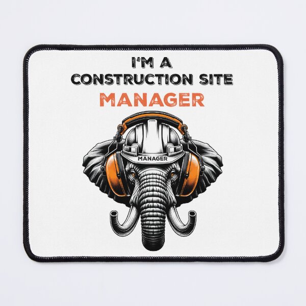 Item preview, I am an elephant construction site manager designed and sold by YANNISQ49.