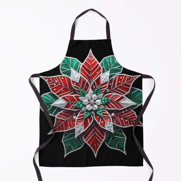 Item preview, Whispers of Yuletide Enchantment: A Diamond Poinsettia Tale designed and sold by AI-Only Creations.