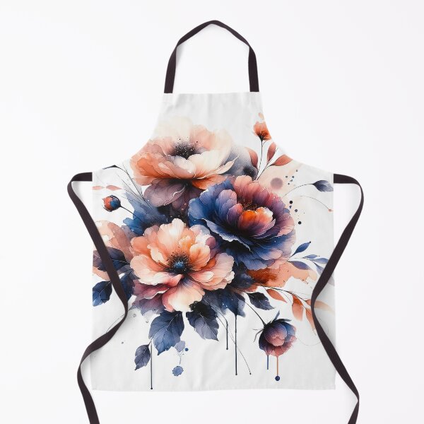 Artikelvorschau, Indigo Whisper Florale Eleganz entworfen und verkauft von Gold Turtle Lina.