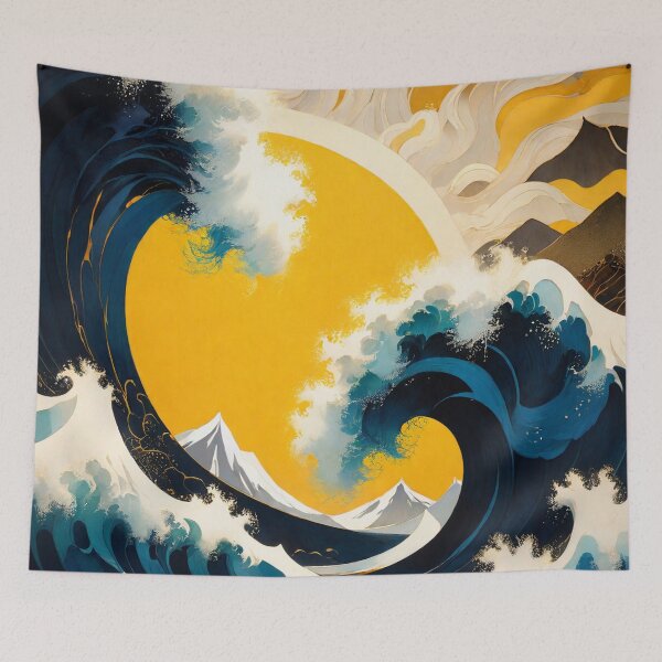 Item preview, Waves like mountains designed and sold by Aimaker.