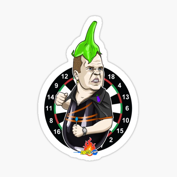 Item preview, Caricatura Dirk van Duijvenbode, by Darts Attack designed and sold by Squiz Art.