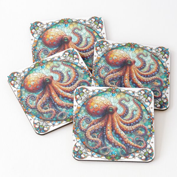Artikelvorschau, Buntglas-Oktopus entworfen und verkauft von JinxMallory.