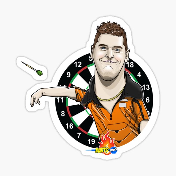 Item preview, Caricatura Daryl Gurney, by Darts Attack designed and sold by Squiz Art.