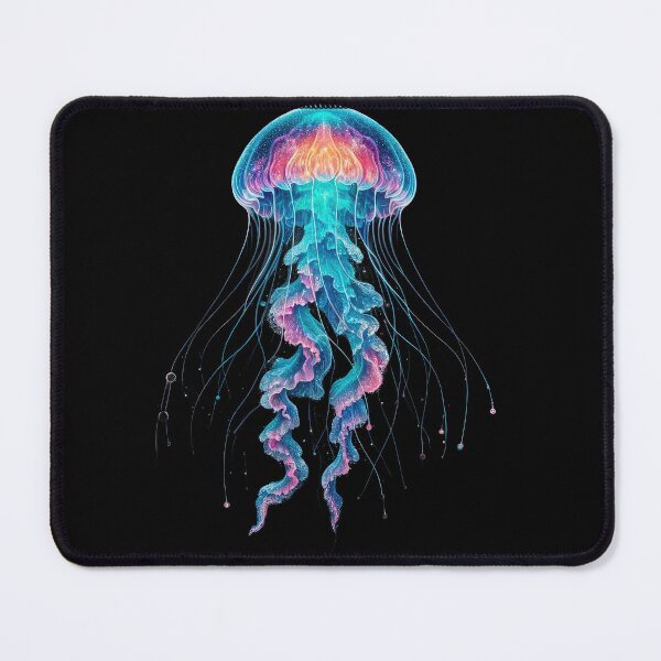 Item preview, Cosmic Jellyfish Design with blues, orange and pinks designed and sold by SandbarTees.