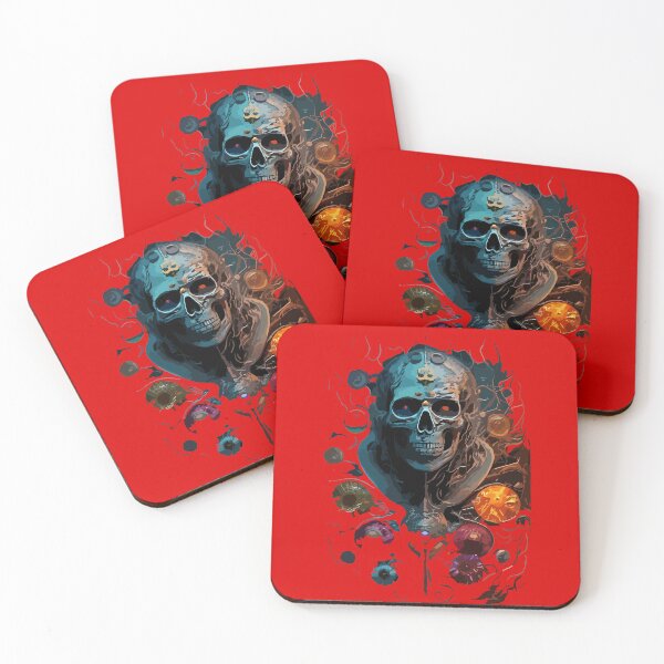 Item preview, Skull in blue designed and sold by JimmySom.