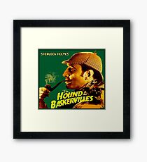 SHERLOCK HOLMES : Vintage Hound of the Baskervilles Print Framed Print