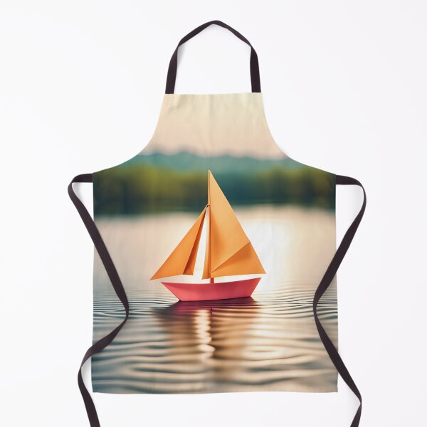 Item preview, Origami Art - Serenity Sails: A Tranquil Boat Journey on the Lake designed and sold by ArtfulFolds.