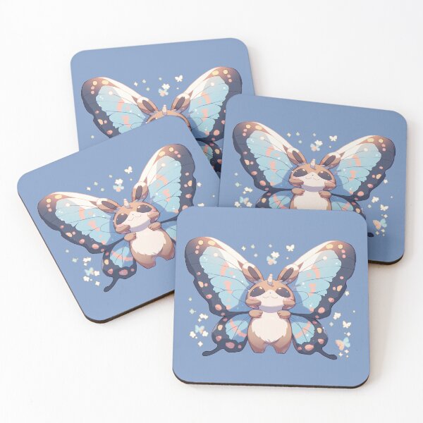 Item preview, Cute Chibi Adorable Moth Smiling Fairy - Shiny Sparkles designed and sold by ArtstyleAlchemy.