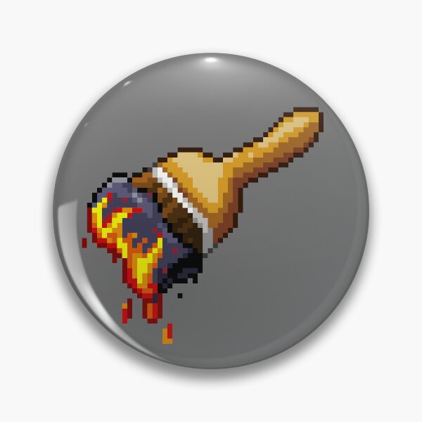 Item preview, Neopet Fire, Fire, Your Pants On Fire Paint Brush Pixel Art designed and sold by AyrosArts.
