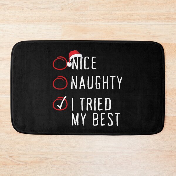 Item preview, Copy of Nice Naughty I Tried My Best Christmas List Xmas Santa Claus designed and sold by Artisticlions-A.