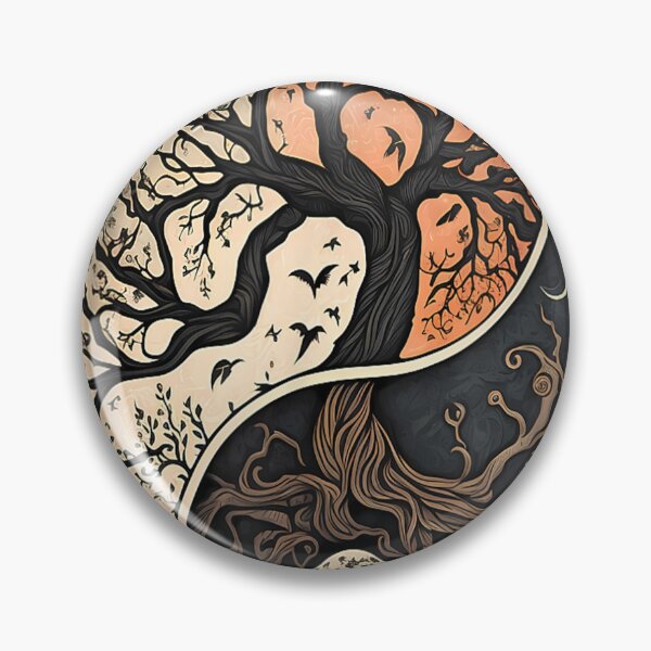 Artikelvorschau, Harmonious Tees Baum des Lebens Yin Yang Schwarz entworfen und verkauft von studiopekepeke.