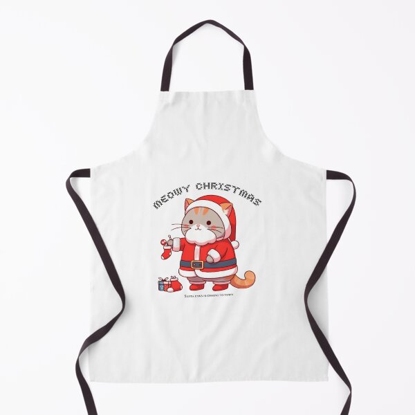 Item preview, meowy christmas cat designed and sold by Bluecatfashion.