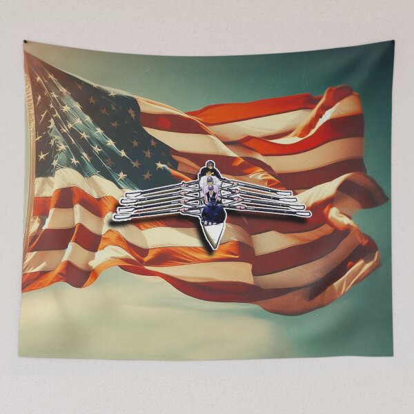 Item preview, Rowers Rowing on American Flag designed and sold by Michael van der Hoorn.