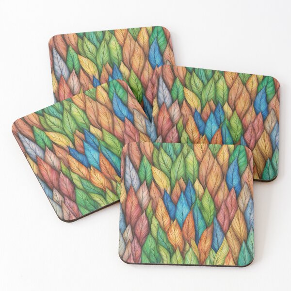 Item preview, Soft Rainbow Leaf Pattern designed and sold by LittleGoblinPrs.