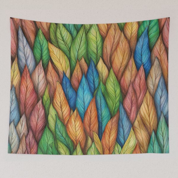 Item preview, Soft Rainbow Leaf Pattern designed and sold by LittleGoblinPrs.