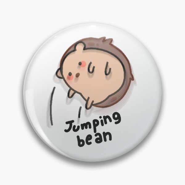 Artikelvorschau, Springende Hedgie Bean (Aufkleber & Pin) entworfen und verkauft von Mint Garden.