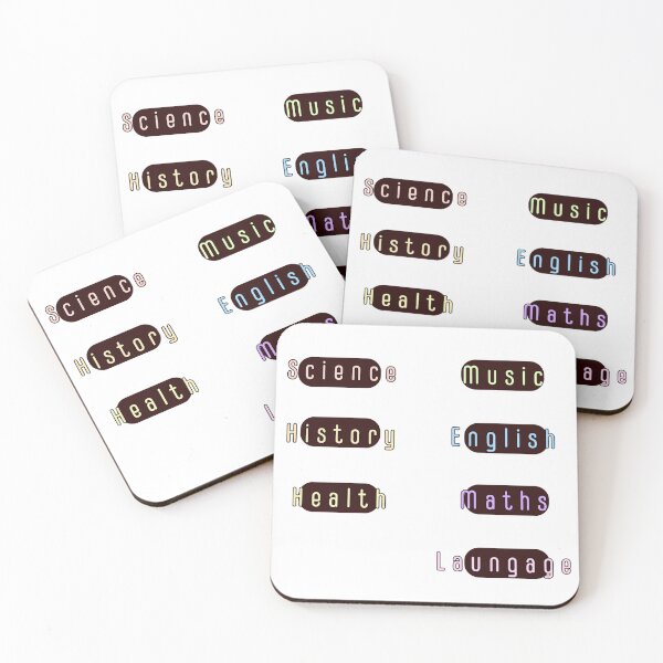 Item preview, Pastel School Labels designed and sold by Slow-snail9.