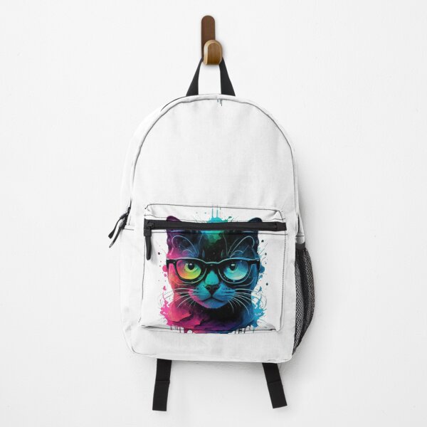 Item preview, Geek cat colorful painting designed and sold by GeekWardrobe.