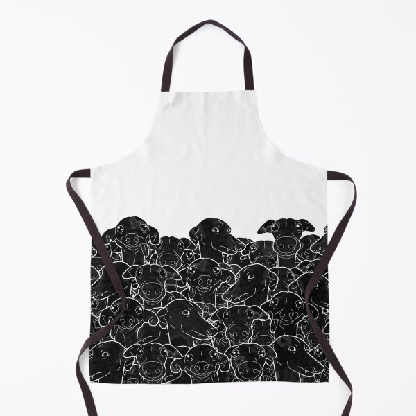 Item preview, Greyhounds black and white pattern designed and sold by Iluvmygreyhound.