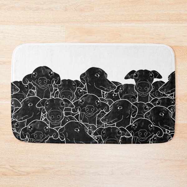 Item preview, Greyhounds black and white pattern designed and sold by Iluvmygreyhound.