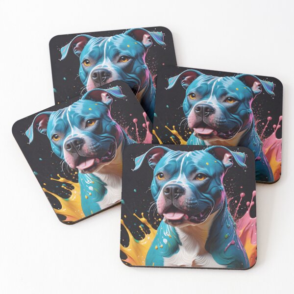 Artikelvorschau, Cute American Stafford Paint Splash entworfen und verkauft von TheArtOfPat.