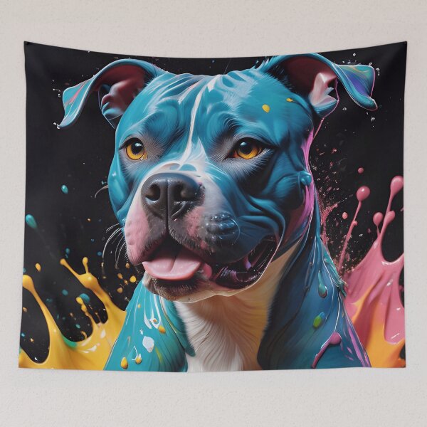 Artikelvorschau, Cute American Stafford Paint Splash entworfen und verkauft von TheArtOfPat.