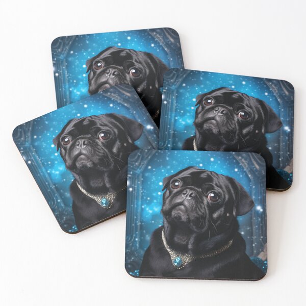 Item preview, Mystic Black Pug designed and sold by Nocturne  Paws.