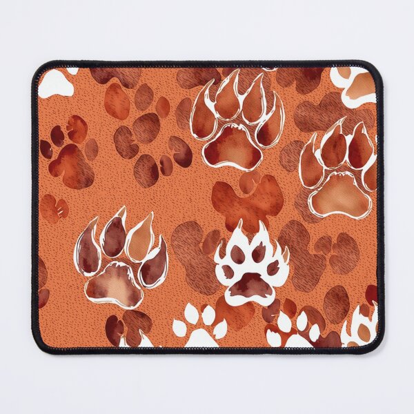 Item preview, Watercolor paws prints- peach designed and sold by PragmaticP.