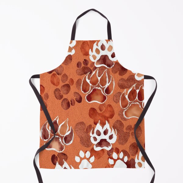 Item preview, Watercolor paws prints- peach designed and sold by PragmaticP.
