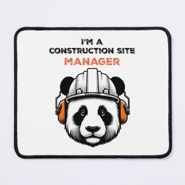 Item preview, I am a panda construction site manager designed and sold by YANNISQ49.