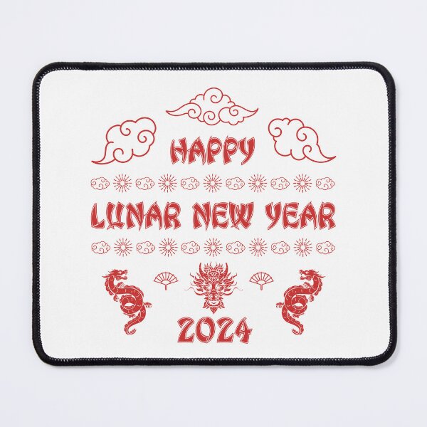 Item preview, Happy Lunar New Year 2024 - Chinese New Year Celebrations, Year of the Dragon (Red Design) designed and sold by Spiprinto.
