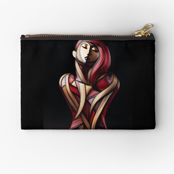 Lady in Red Zipper Pouch