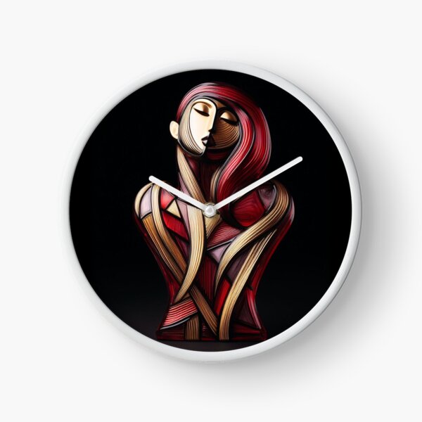 Lady in Red Clock