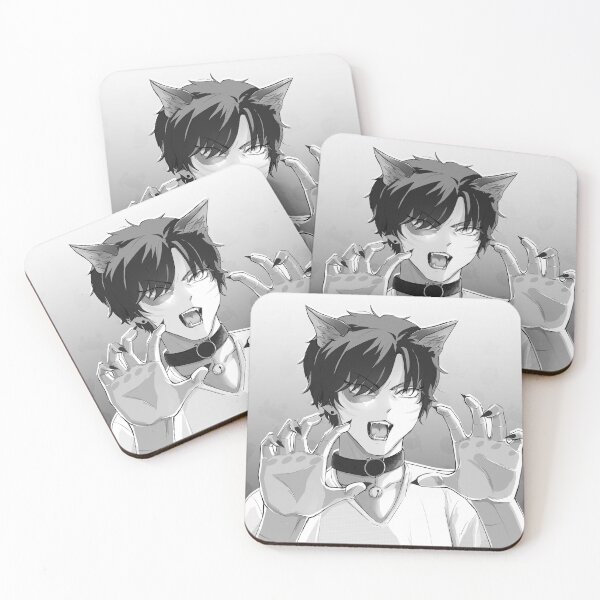 Item preview, Neko anime boy (manga style) designed and sold by SEIKI-art.