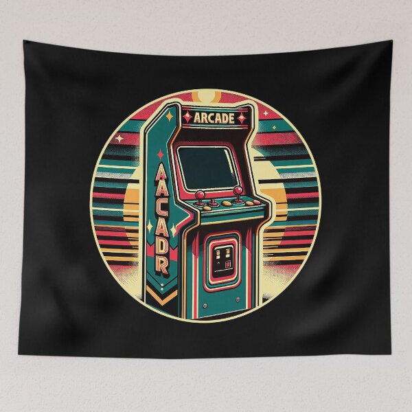 Item preview, Retro Game Arcade Cabinet, Vintage 80s gamer Gift designed and sold by SaliDesigner.