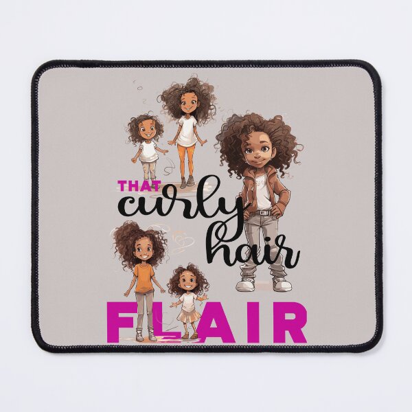 Item preview, That curly hair flair for kids - black text designed and sold by TertlPeak by kaez.