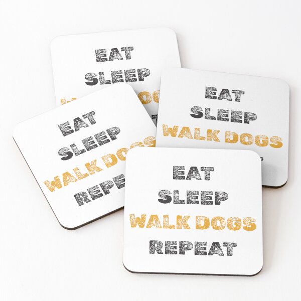 Item preview, Eat sleep walk dogs repeat designed and sold by twisted-dot.