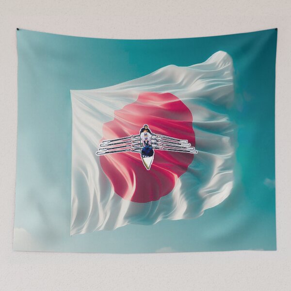 Item preview, Rowers Rowing on Japanese Flag designed and sold by Michael van der Hoorn.